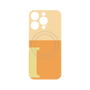 プレミアムパネル with MagSafe［ オリジナル - initial two tone - I orange ］