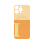 プレミアムパネル with MagSafe［ オリジナル - initial two tone - I orange ］