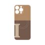 プレミアムパネル with MagSafe［ オリジナル - initial two tone - I brown ］