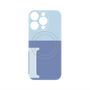 プレミアムパネル with MagSafe［ オリジナル - initial two tone - I blue ］