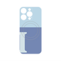 プレミアムパネル with MagSafe［ オリジナル - initial two tone - I blue ］