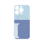 プレミアムパネル with MagSafe［ オリジナル - initial two tone - I blue ］