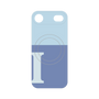 プレミアムパネル with MagSafe［ オリジナル - initial two tone - I blue ］