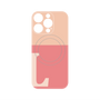 プレミアムパネル with MagSafe［ オリジナル - initial two tone - L pink ］