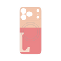 プレミアムパネル with MagSafe［ オリジナル - initial two tone - L pink ］