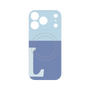 プレミアムパネル with MagSafe［ オリジナル - initial two tone - L blue ］