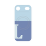 プレミアムパネル with MagSafe［ オリジナル - initial two tone - L blue ］