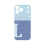 プレミアムパネル with MagSafe［ オリジナル - initial two tone - L blue ］