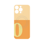 プレミアムパネル with MagSafe［ オリジナル - initial two tone - O orange ］