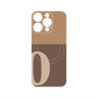プレミアムパネル with MagSafe［ オリジナル - initial two tone - O brown ］