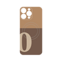プレミアムパネル with MagSafe［ オリジナル - initial two tone - O brown ］