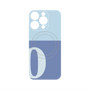 プレミアムパネル with MagSafe［ オリジナル - initial two tone - O blue ］