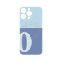 プレミアムパネル with MagSafe［ オリジナル - initial two tone - O blue ］