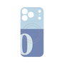 プレミアムパネル with MagSafe［ オリジナル - initial two tone - O blue ］