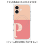 プレミアムパネル with MagSafe［ オリジナル - initial two tone - P pink ］