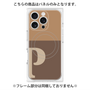 プレミアムパネル with MagSafe［ オリジナル - initial two tone - P brown ］