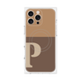 プレミアムパネル with MagSafe［ オリジナル - initial two tone - P brown ］