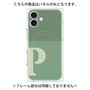 プレミアムパネル with MagSafe［ オリジナル - initial two tone - P green ］