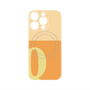 プレミアムパネル with MagSafe［ オリジナル - initial two tone - Q orange ］