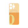 プレミアムパネル with MagSafe［ オリジナル - initial two tone - Q orange ］