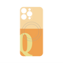 プレミアムパネル with MagSafe［ オリジナル - initial two tone - Q orange ］