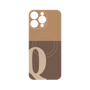 プレミアムパネル with MagSafe［ オリジナル - initial two tone - Q brown ］