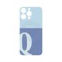 プレミアムパネル with MagSafe［ オリジナル - initial two tone - Q blue ］