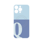 プレミアムパネル with MagSafe［ オリジナル - initial two tone - Q blue ］