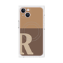 プレミアムパネル with MagSafe［ オリジナル - initial two tone - R brown ］