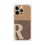 プレミアムパネル with MagSafe［ オリジナル - initial two tone - R brown ］