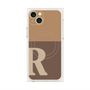 プレミアムパネル with MagSafe［ オリジナル - initial two tone - R brown ］