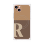 プレミアムパネル with MagSafe［ オリジナル - initial two tone - R brown ］