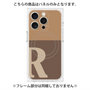 プレミアムパネル with MagSafe［ オリジナル - initial two tone - R brown ］