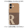 プレミアムパネル with MagSafe［ オリジナル - initial two tone - R brown ］