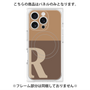 プレミアムパネル with MagSafe［ オリジナル - initial two tone - R brown ］