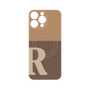 プレミアムパネル with MagSafe［ オリジナル - initial two tone - R brown ］