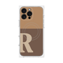 プレミアムパネル with MagSafe［ オリジナル - initial two tone - R brown ］