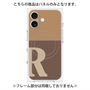 プレミアムパネル with MagSafe［ オリジナル - initial two tone - R brown ］
