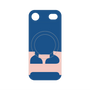 プレミアムパネル with MagSafe［ オリジナル - initial color - E navy ］