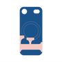プレミアムパネル with MagSafe［ オリジナル - initial color - F navy ］