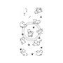 プレミアムパネル with MagSafe［ オリジナル - CASEPLAYイヌ総柄 - black ］