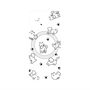 プレミアムパネル with MagSafe［ オリジナル - CASEPLAYイヌ総柄 - black ］