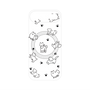 プレミアムパネル with MagSafe［ オリジナル - CASEPLAYイヌ総柄 - black ］