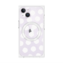 プレミアムパネル with MagSafe［ オリジナル - 推し色水玉 - ホワイト ］