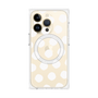 プレミアムパネル with MagSafe［ オリジナル - 推し色水玉 - ホワイト ］
