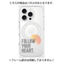 プレミアムパネル with MagSafe［ オリジナル - ドットオーバーレイ - FOLLOW YOUR HEART/A ］