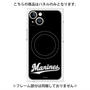 プレミアムパネル with MagSafe［ 千葉ロッテマリーンズ - ワードロゴ - ブラック ］