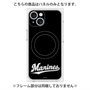 プレミアムパネル with MagSafe［ 千葉ロッテマリーンズ - ワードロゴ - ブラック ］