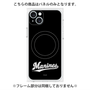 プレミアムパネル with MagSafe［ 千葉ロッテマリーンズ - ワードロゴ - ブラック ］