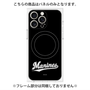 プレミアムパネル with MagSafe［ 千葉ロッテマリーンズ - ワードロゴ - ブラック ］